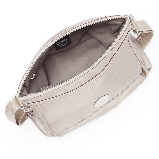 Kipling Aisling Metallic Crossbody Táska Titán | HU 1047JP